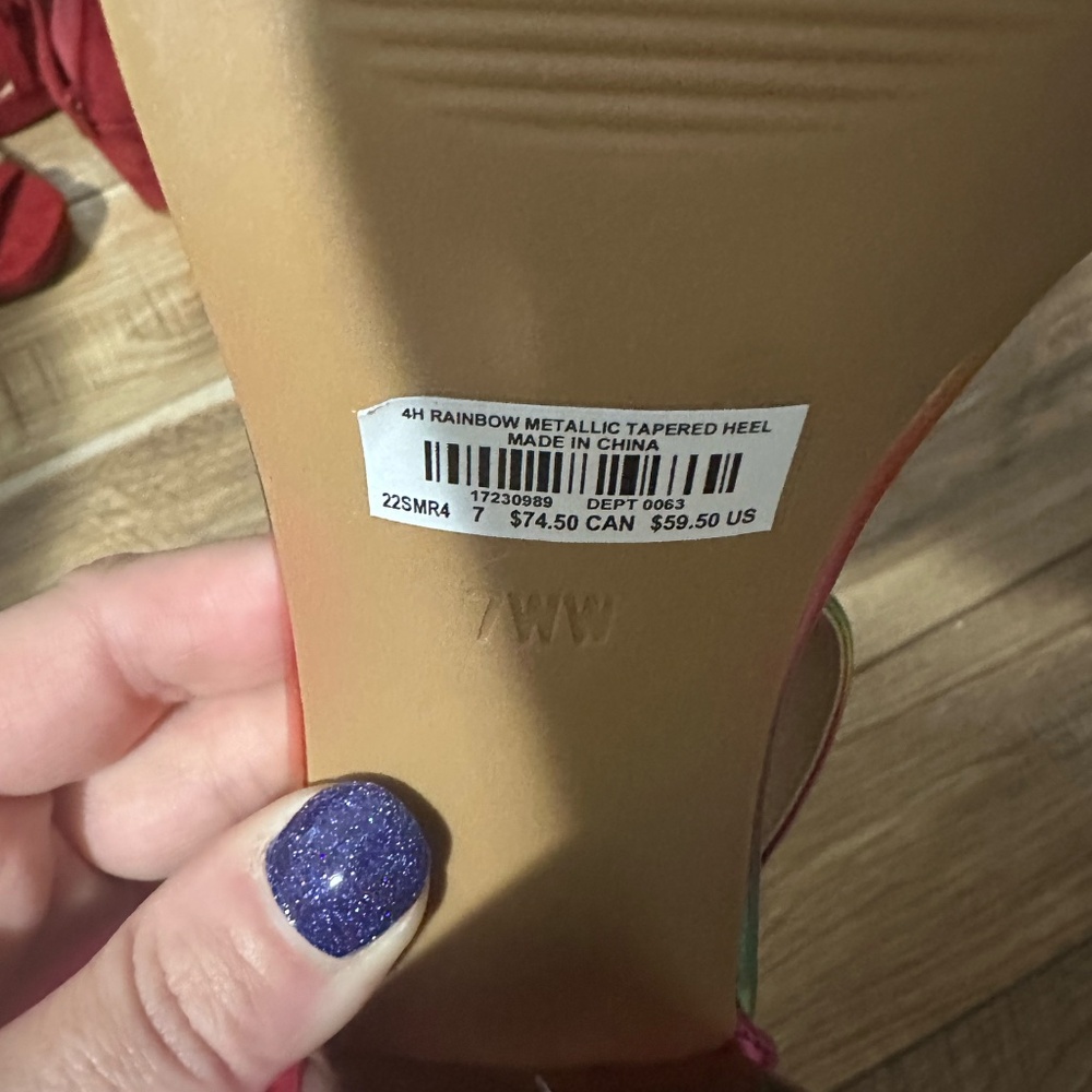 NWT Torrid rainbow heels - Picture 3 of 4